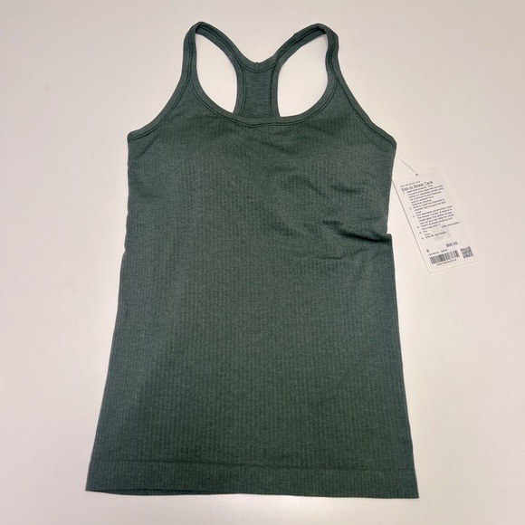 lululemon athletica Ebb to Street Tank Top Support B/C cup size 6 NWT green - Picture 1 of 8